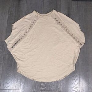Free People Women’s Oversize Round Hem Top Size M